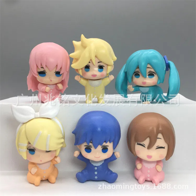 Baby Q Products - 6 pz/set Anime Hatsune Miku q-versione
