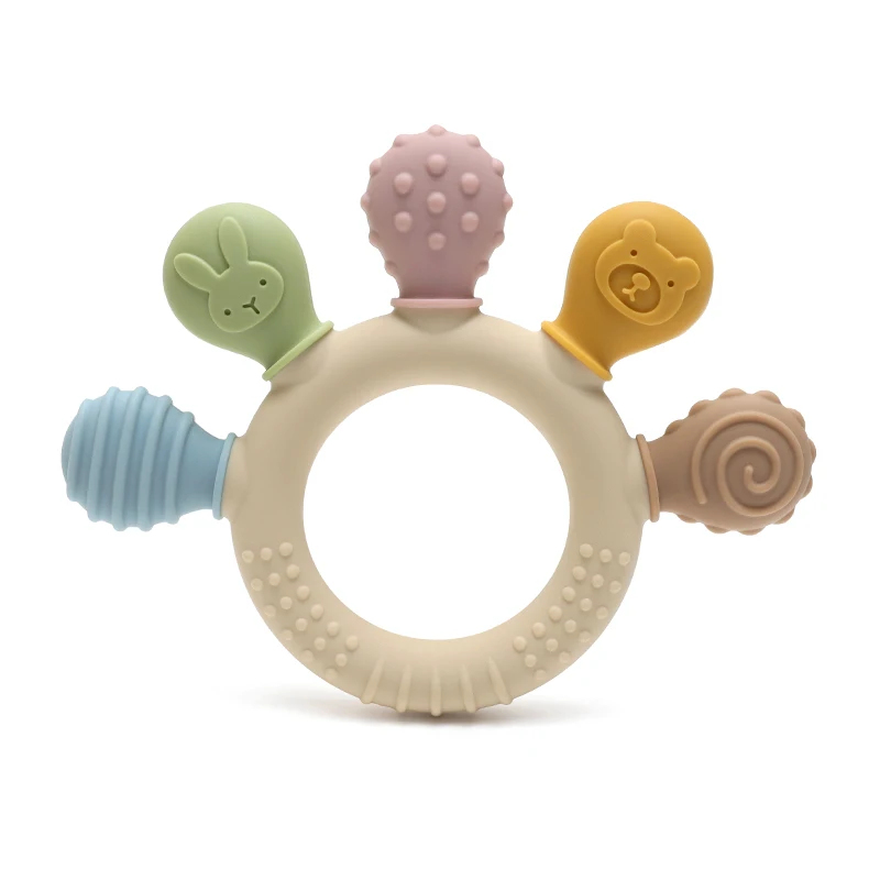 Baby Products Application - Nuovo anello massaggiagengive in silicone multicolore