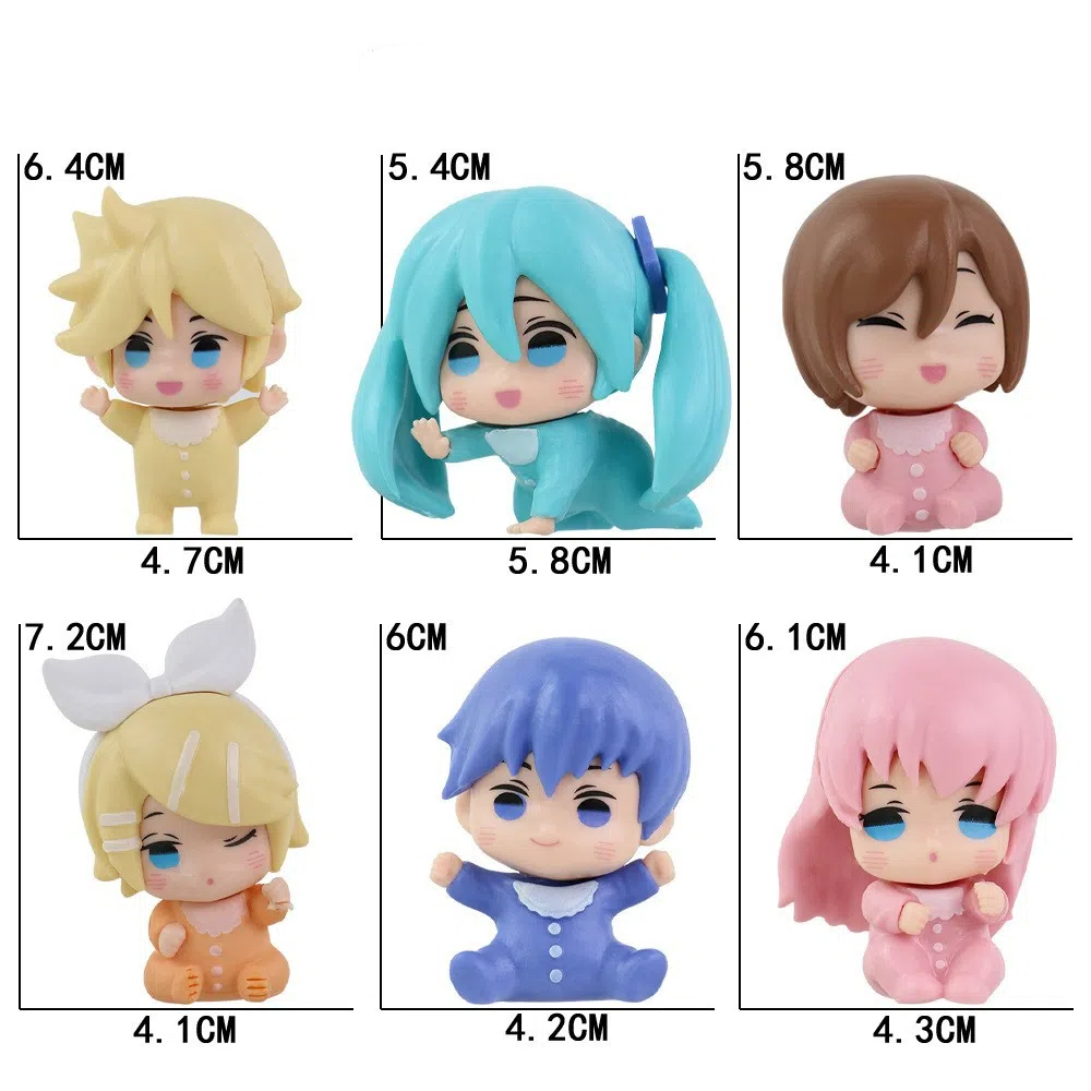 6 pz/set Anime Hatsune Miku q- - Baby Q Products recensione e prezzo